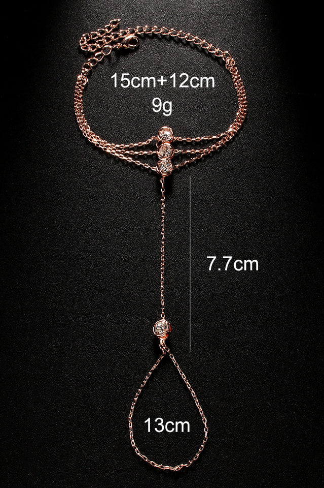 Diamond Cascade Hand Chain