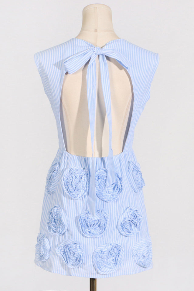 Rose Applique Mini Dress