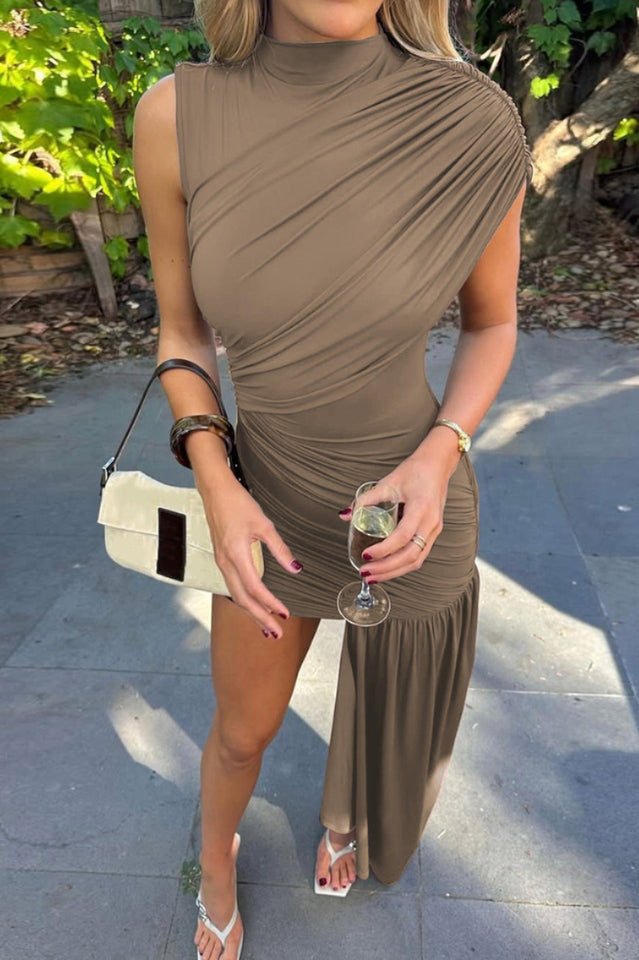 Ruched Glamour Mini Dress