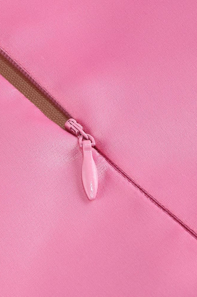 Andrea Flower Trim Strap Mini Dress