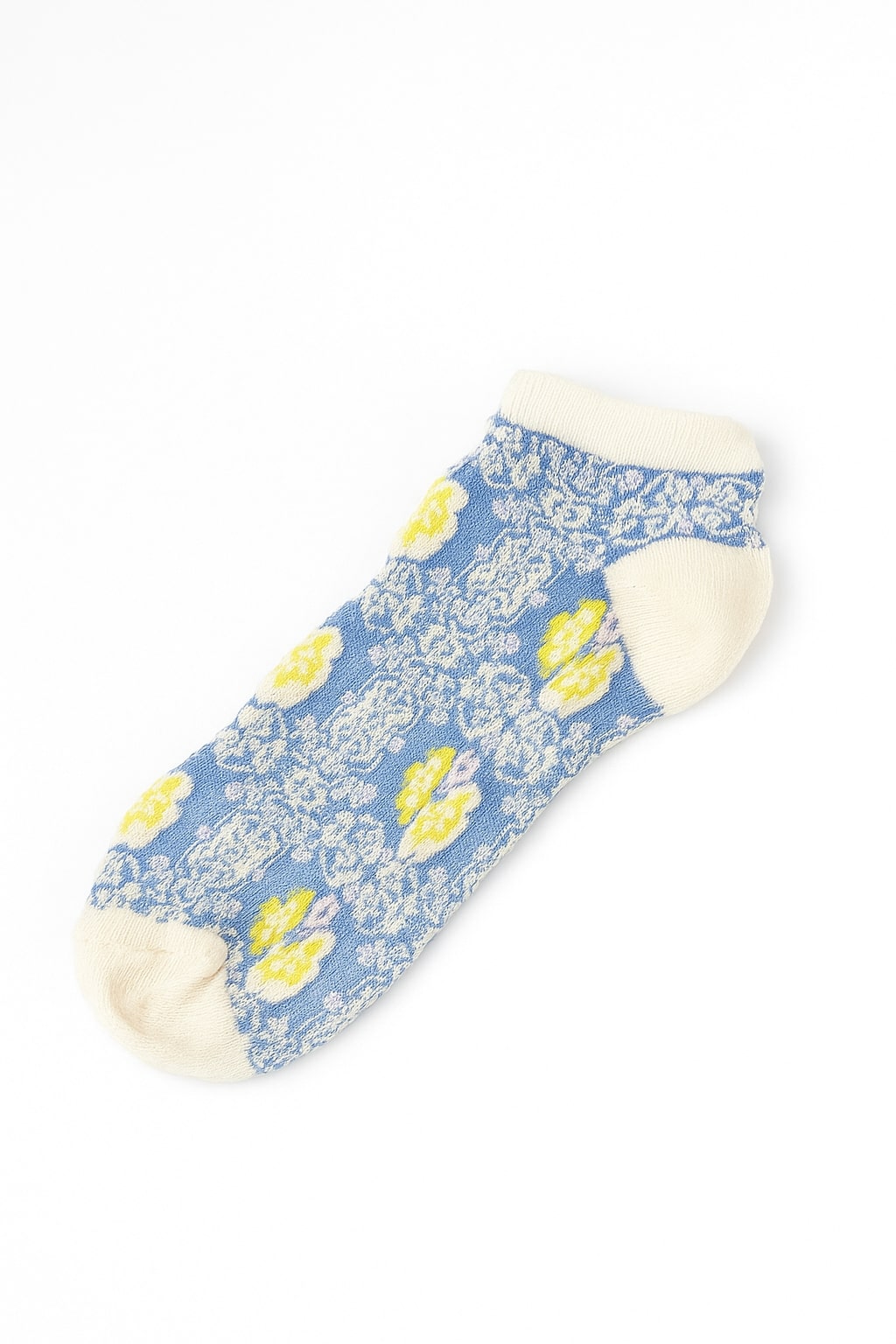 3-Pack Vintage Floral Cable Ankle Socks