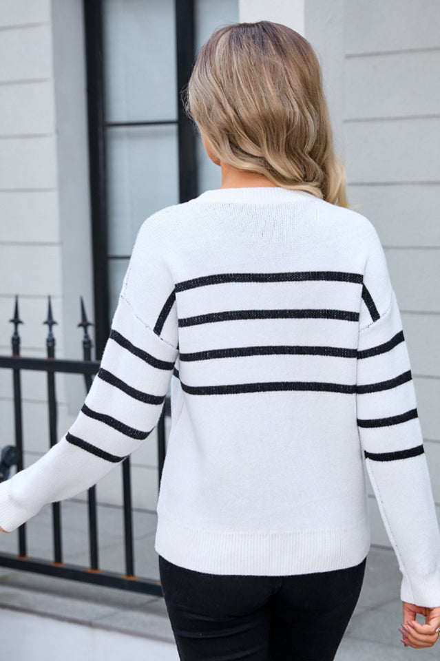 Jacquard Knit Sweater