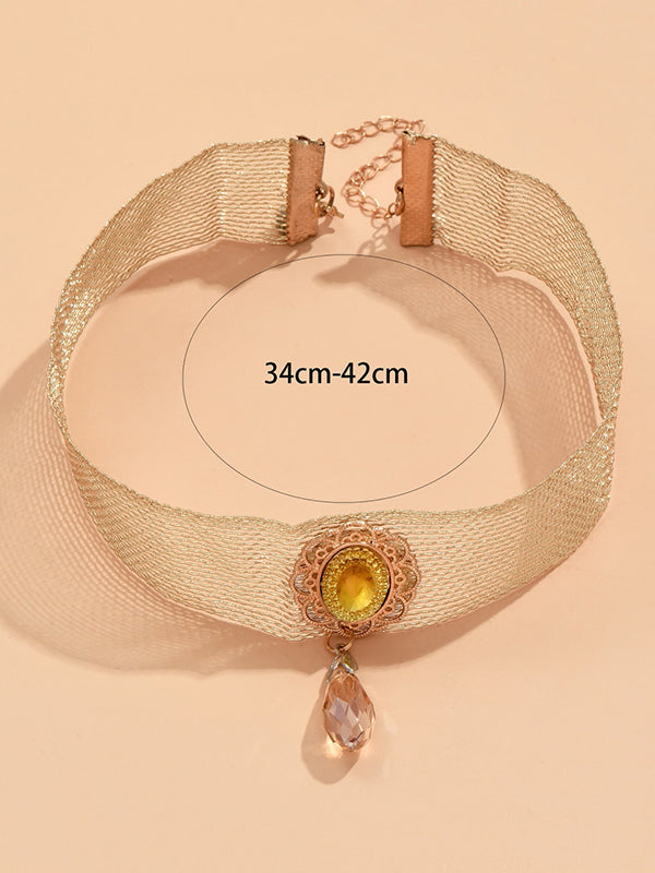 Collier délicat géométrique creux brillant à joint fendu, accessoires