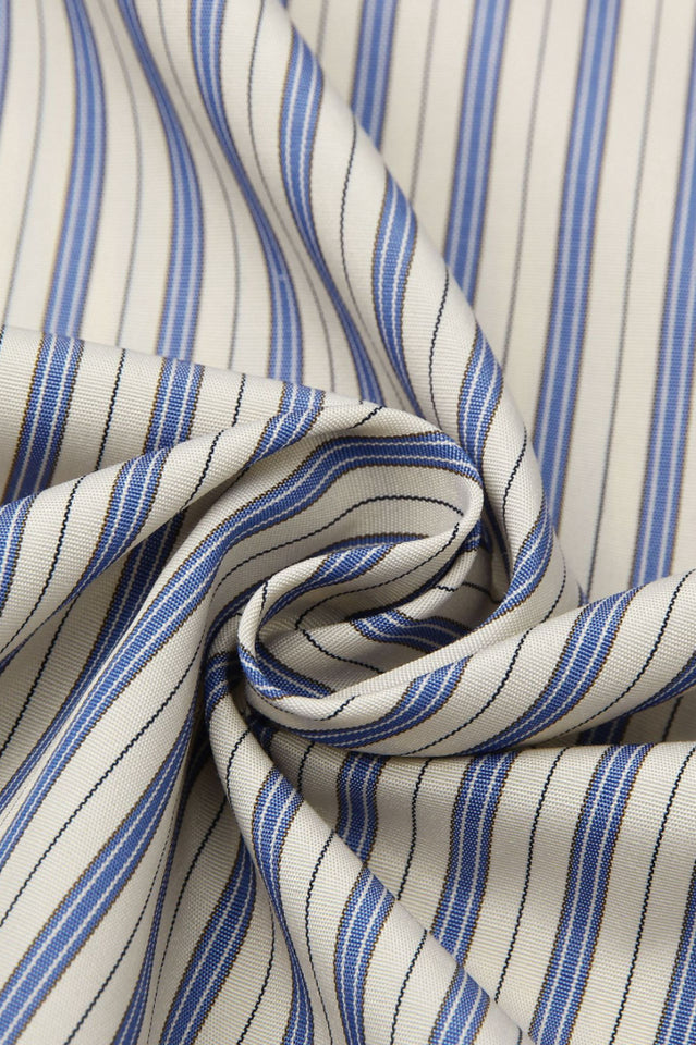 Mackenna Stripe Halter Smock Back Dress