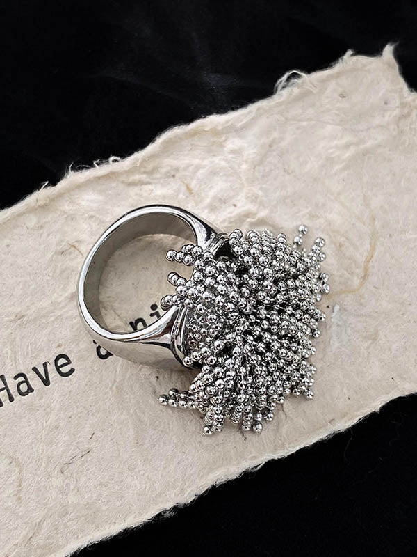 Geometric Tasseled Rings Accessories