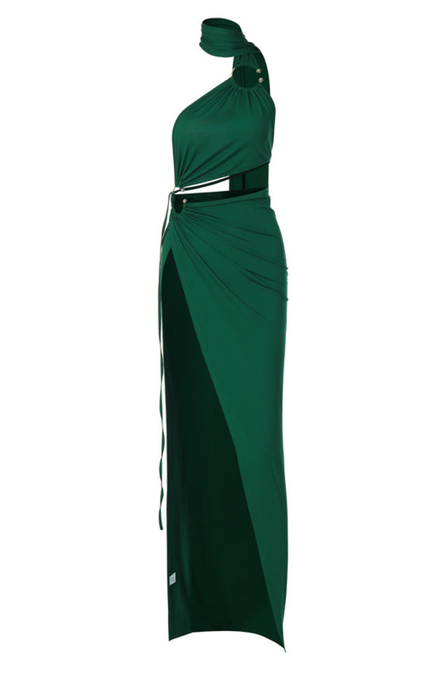 Pooh-Who Asymmetrical Cut-Out Dress