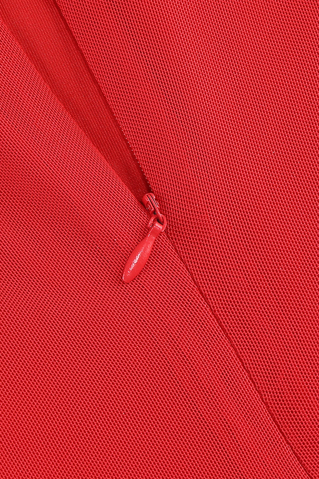 Minka Satin Red Bodycon Maxi Dress