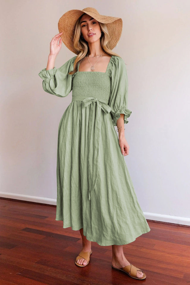 Call It Love Two Way Dress Moss Green