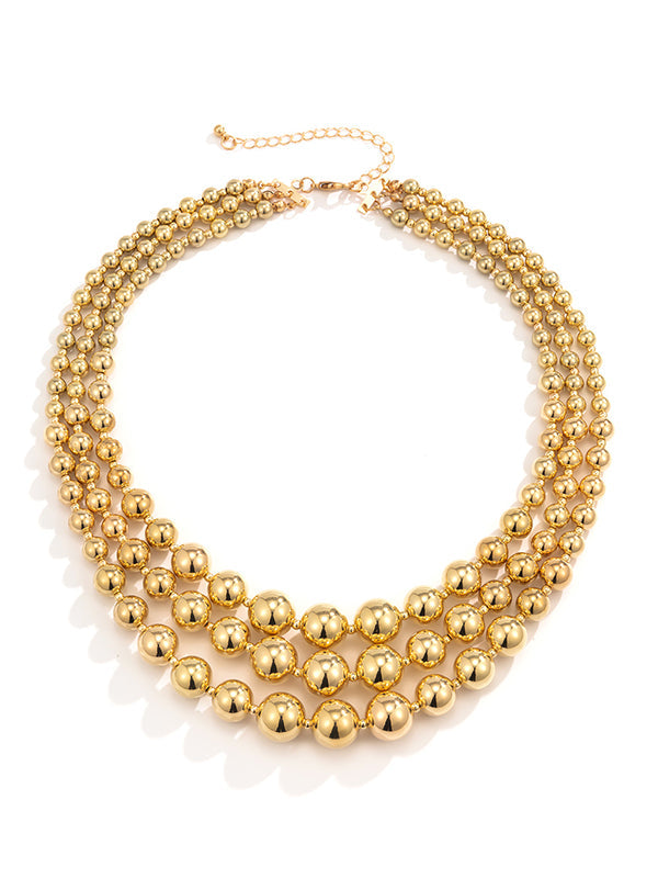 Collier géométrique multicouche original et cool punk