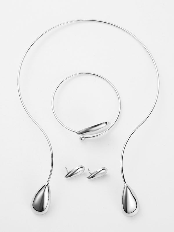 4 accessoires pour bracelets géométriques + boucles d'oreilles pendantes + colliers