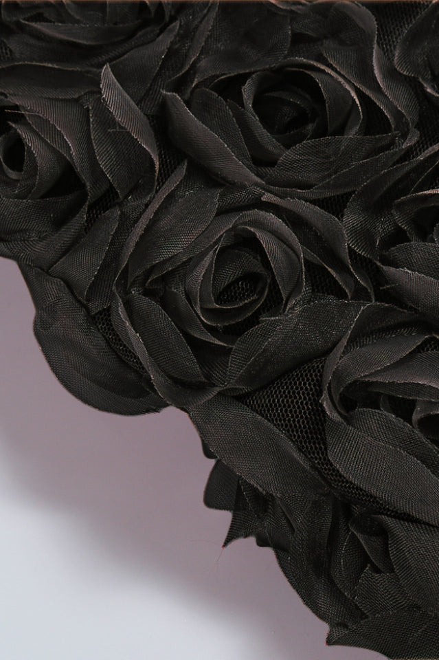 Strapless Corset Floral A Line Dress
