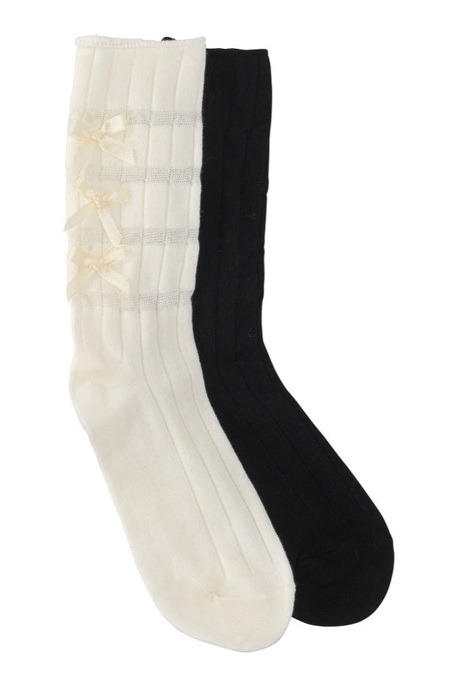 Triple Bow Socks