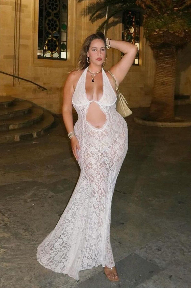 Saltair Lace Bustier Maxi Dress