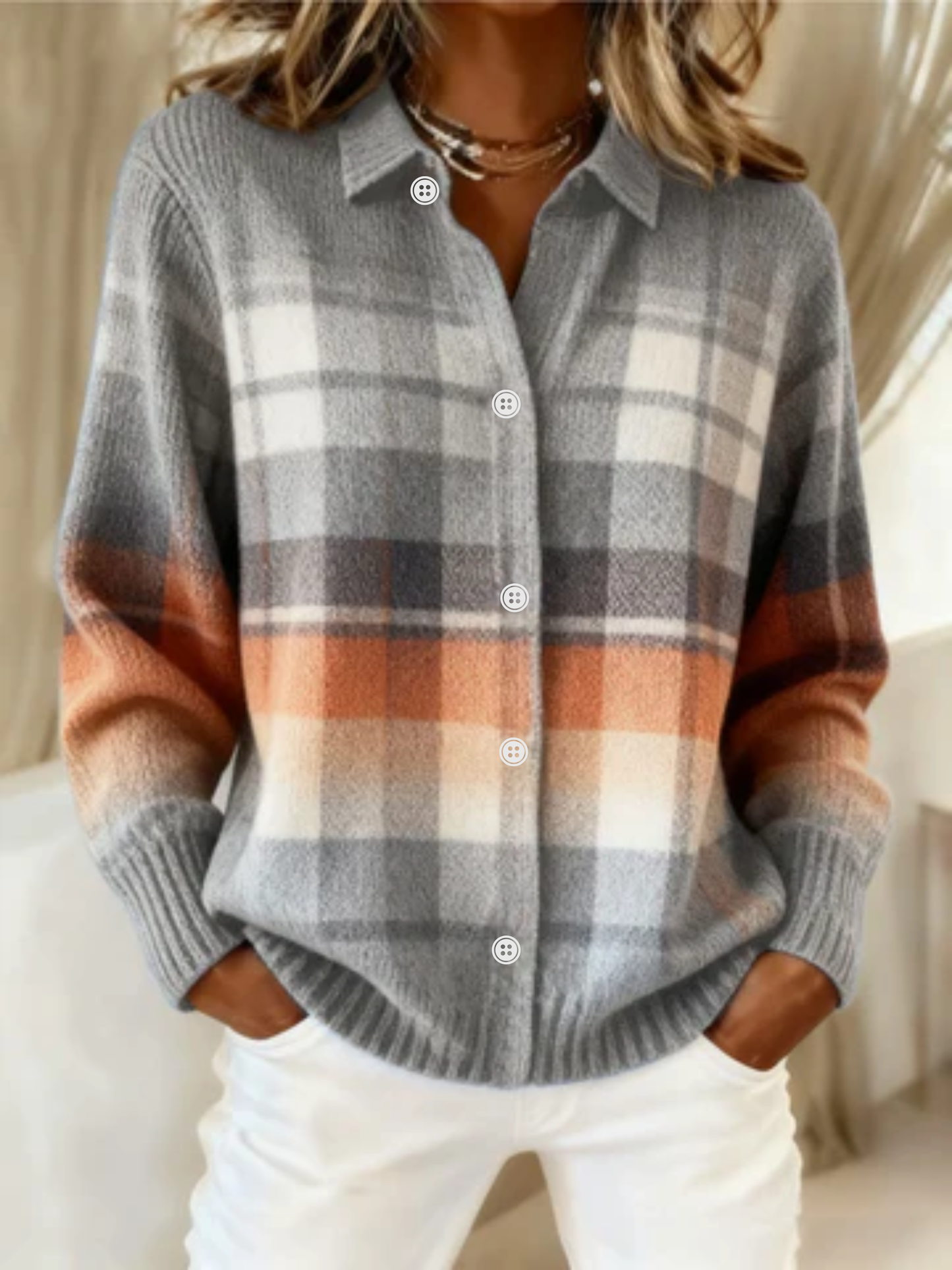 Marilyn™ | Checkered Blouse