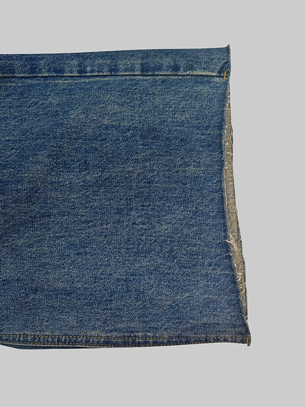 Pantalon en jean taille haute à jambes droites et dégradées