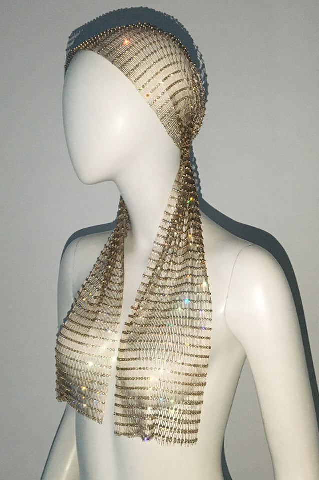 Party Art Rhinestone Hair Net One Size 2#
