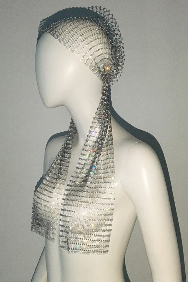 Party Art Rhinestone Hair Net One Size 1#