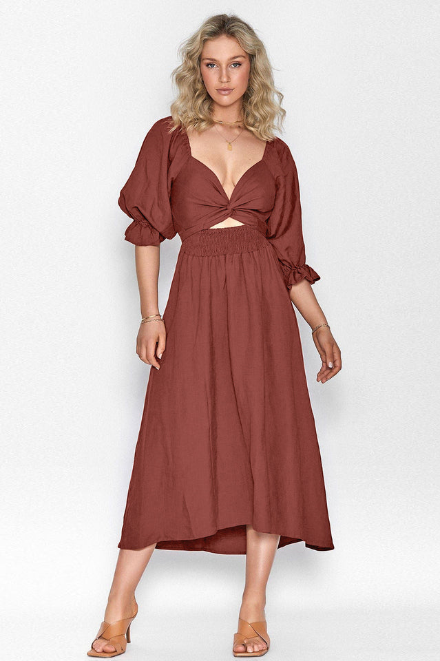 Call It Love Two Way Dress Rust