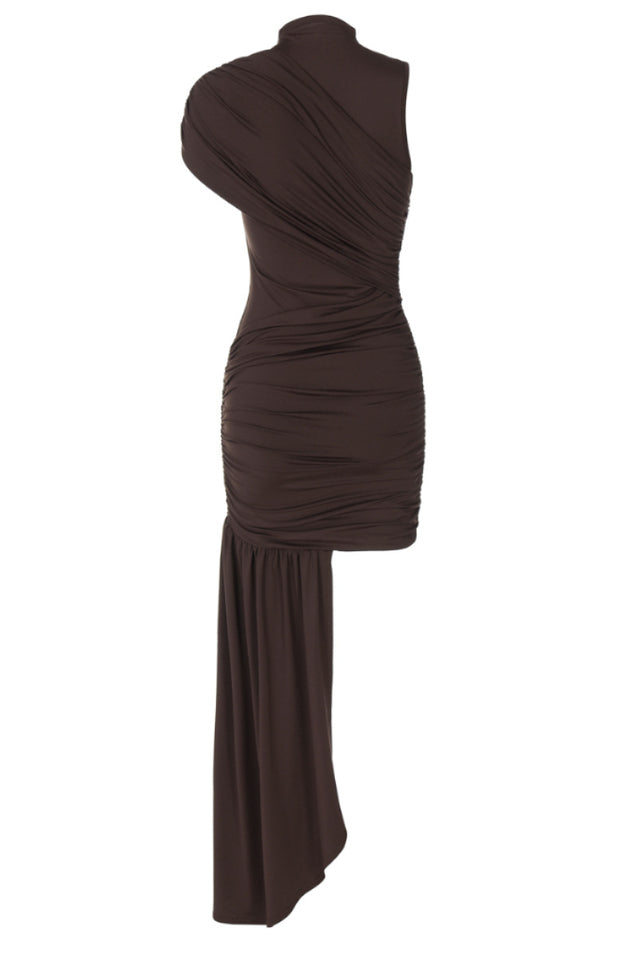 Ruched Glamour Mini Dress