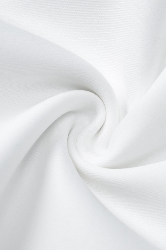 Pleated Sexy V Neck Blazer Dress