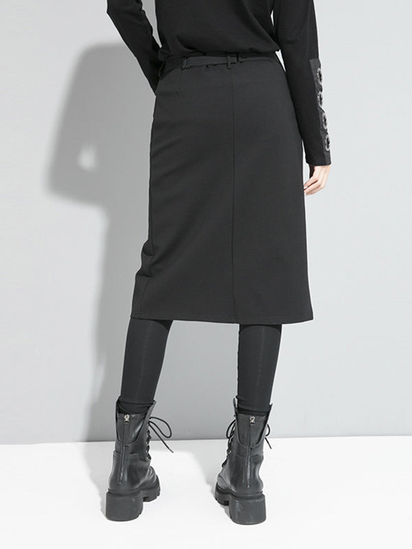 Culotte fendue à deux pièces solides