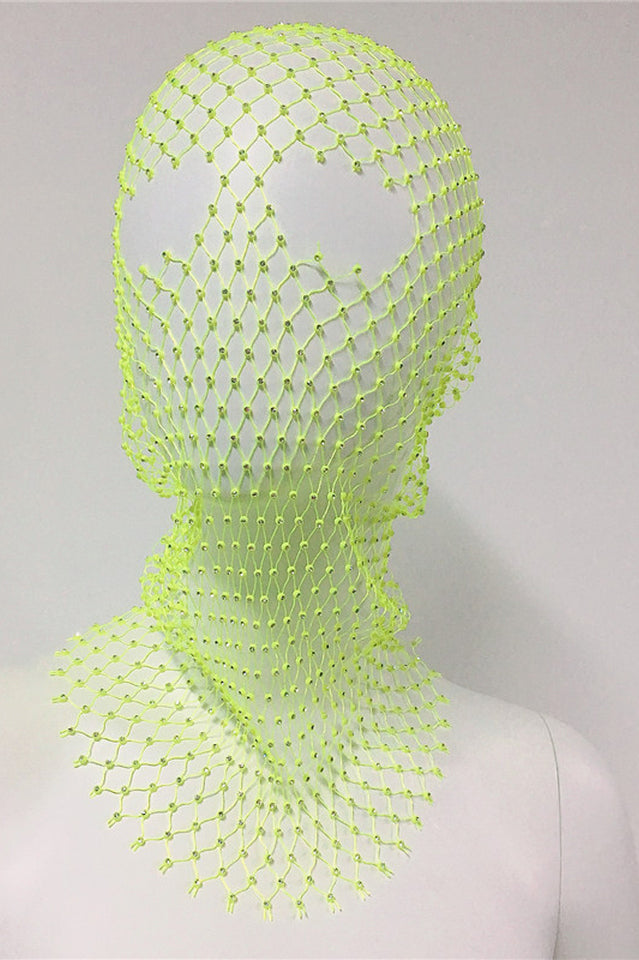 Crystal Unique Mesh Face Mask One Size 9#