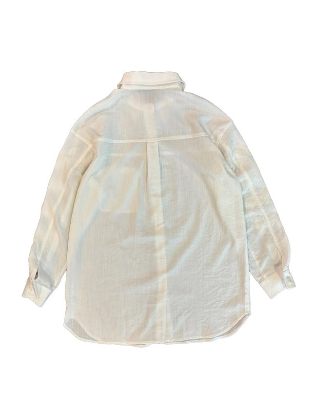 Bow Sleeve Button Up Shirt