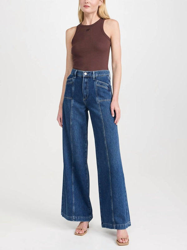 High Waisted Pockets Solid Color Jean Pants Bottoms