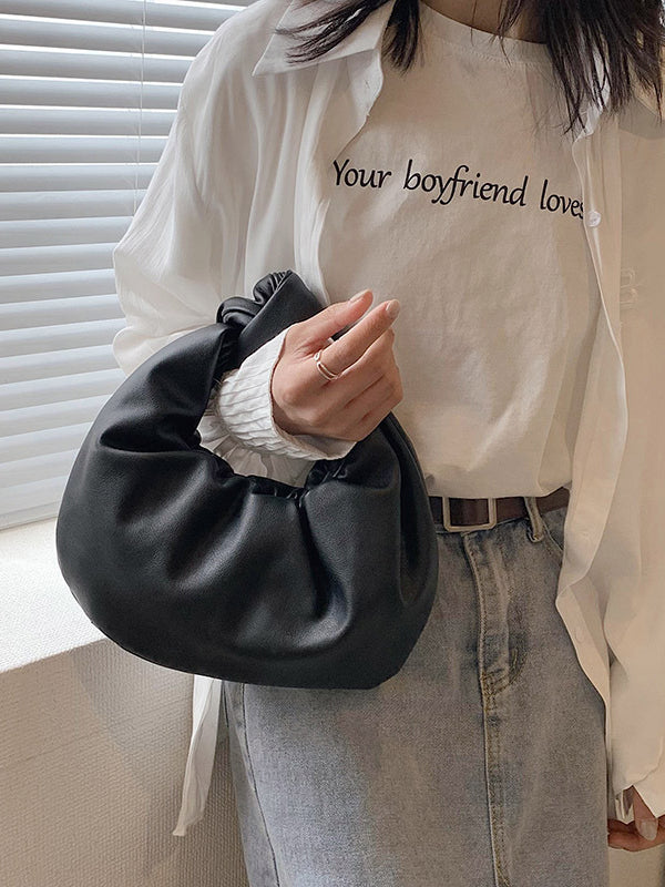 Bowknot Plissee Einfarbig Handtaschen Zubehör