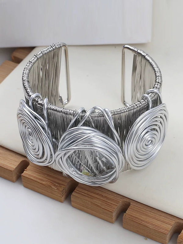 Accessoires pour bracelets plissés géométriques