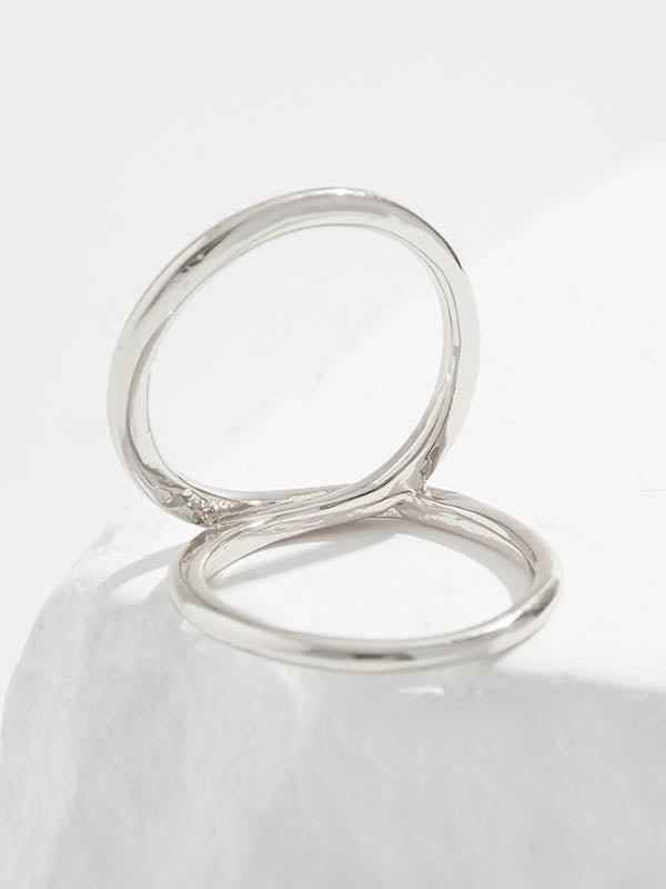 Geometric Bracelet Accessories Rings Accessories D SILVER One_size