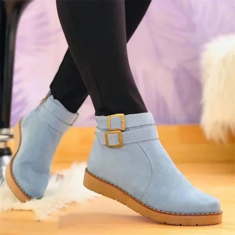Noria™ | Women’s Ankle Boots with Double Buckle