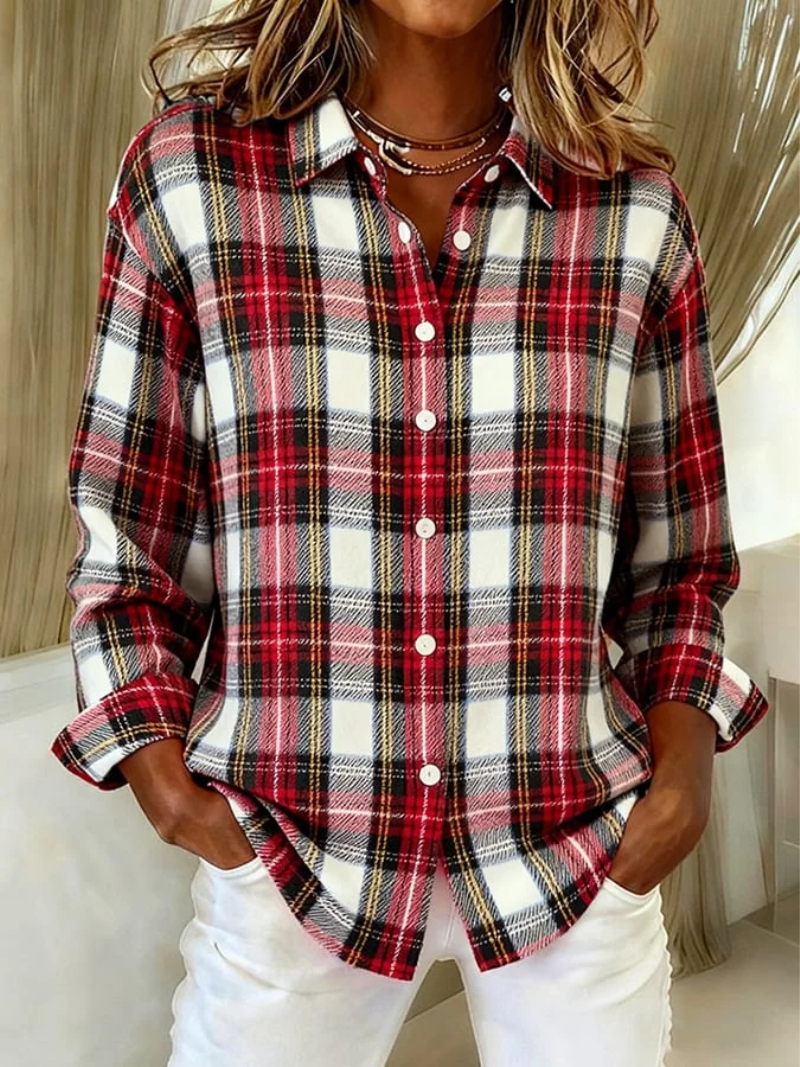Marlee™ | Classic Checkered Blouse