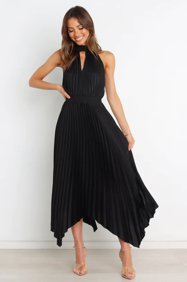 Dominique Midi Dress Black