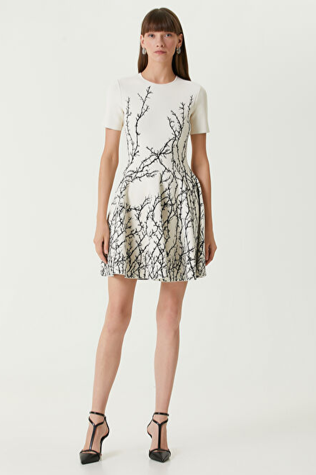 Short Sleeve A Line Dress
