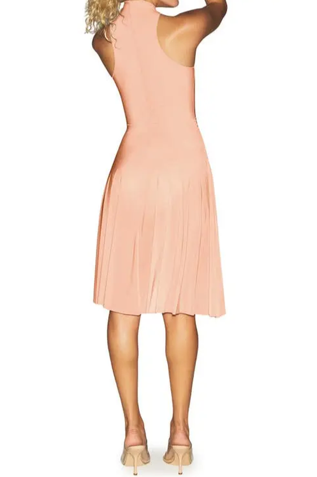 High Neck A Line Dress