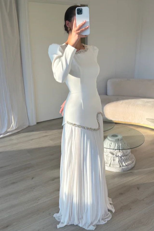 Athena Top & Pleated Skirt Set