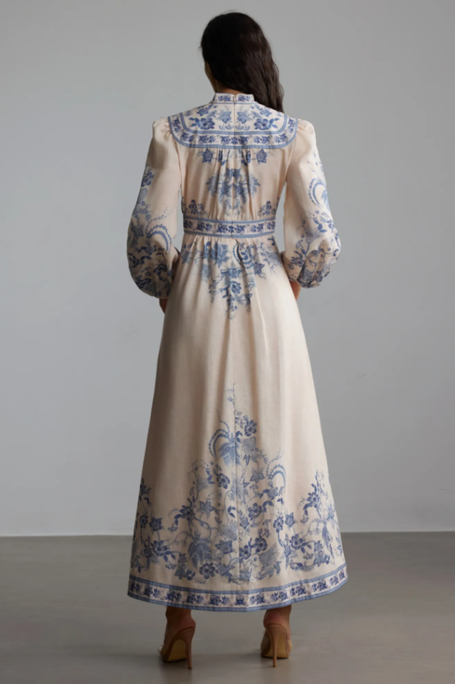 Melody Patterned Print Maxi Dress