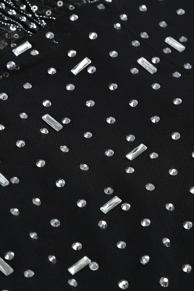 Jakobe Rhinestone Cutout Blazer Set