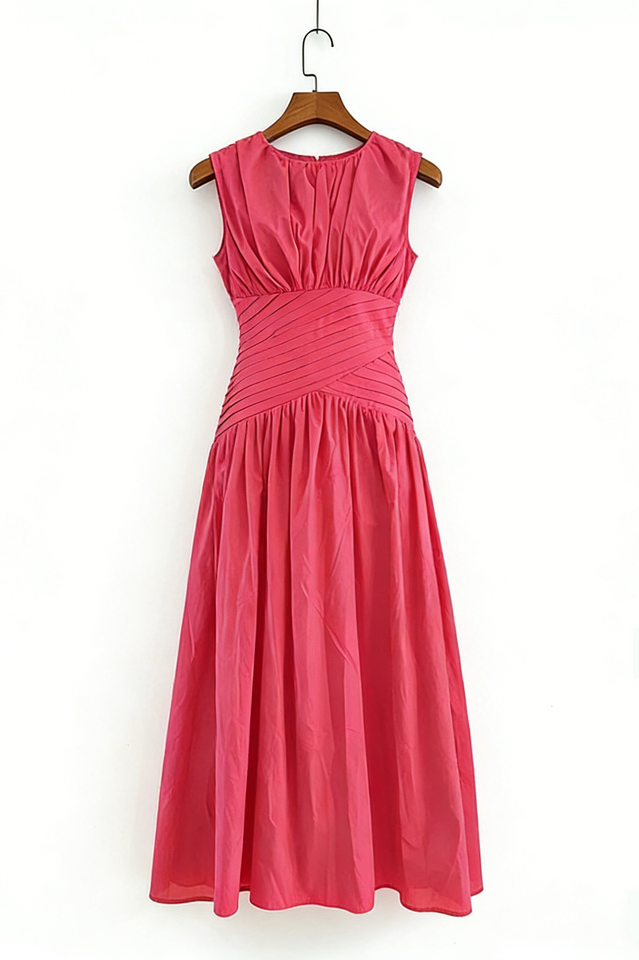 Agatha Knot Waist Midi Dress