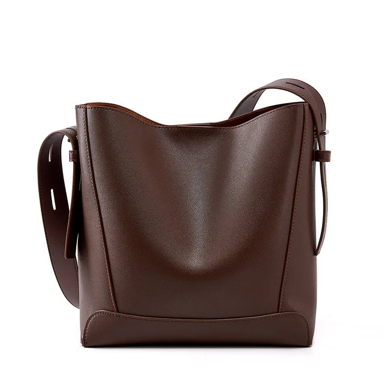 Women Leather Tote Bag | Crossbody Bag coffee