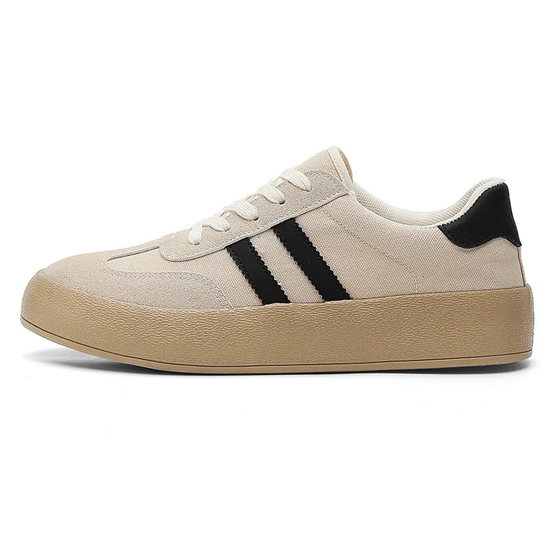 Men Suede Sneakers | Skateboard Shoes beige