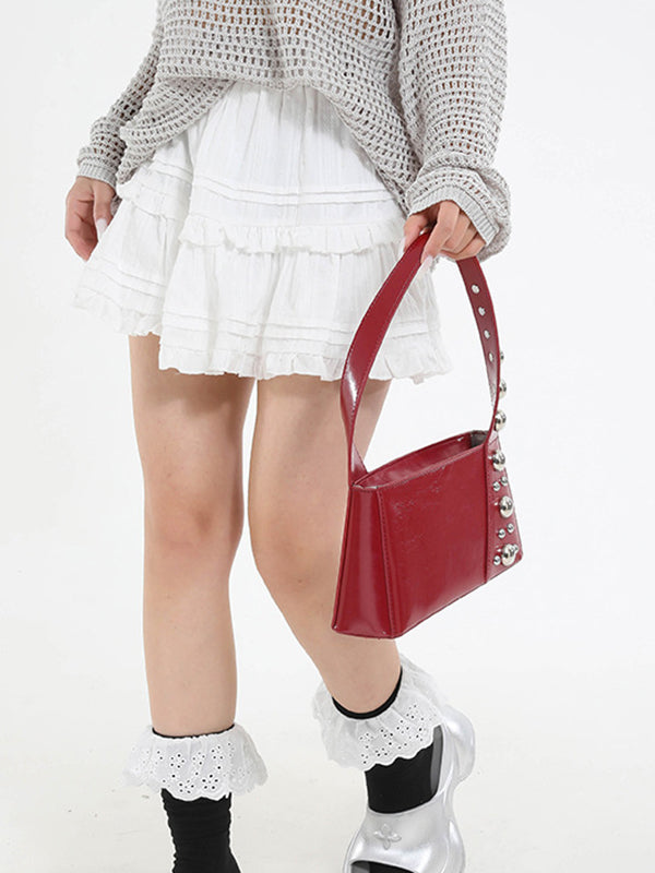 Asymmetric Rivet Split-Joint Mini Bags