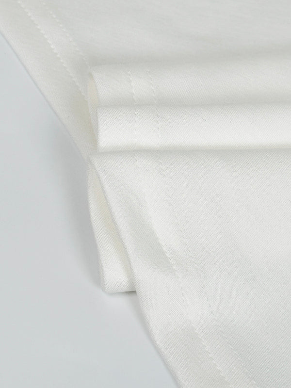 Robe longue asymétrique à manches longues et col asymétrique, couleur unie