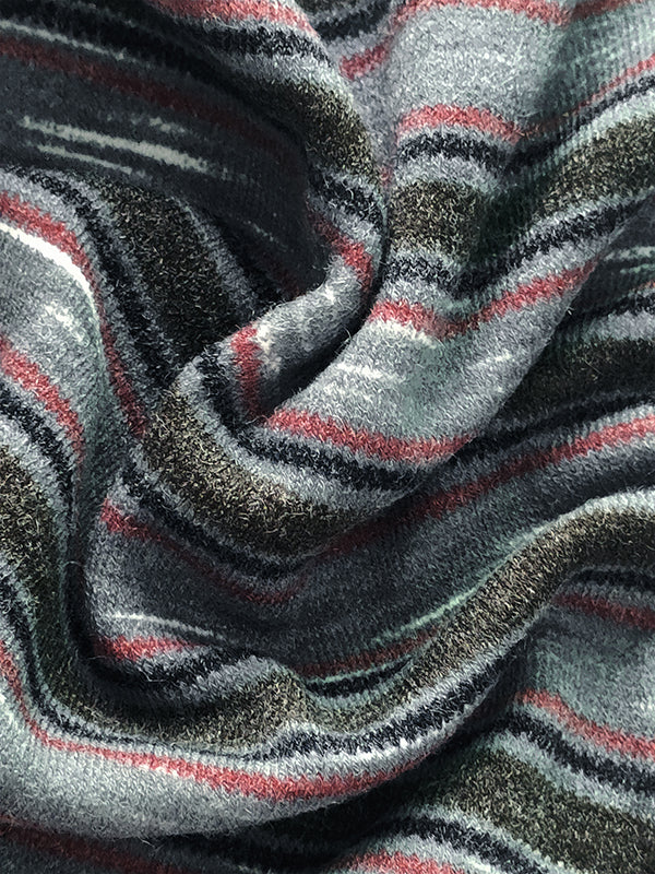 Long Sleeves Skinny Asymmetric Pleated Striped One-Shoulder T-Shirts Tops