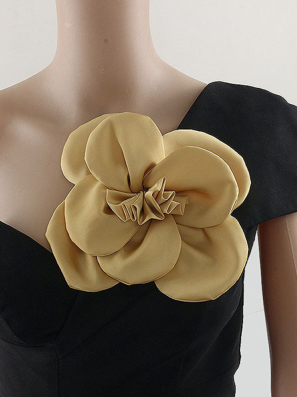 Three-Dimensional Flower Brooch Accessories YELLOW One_size