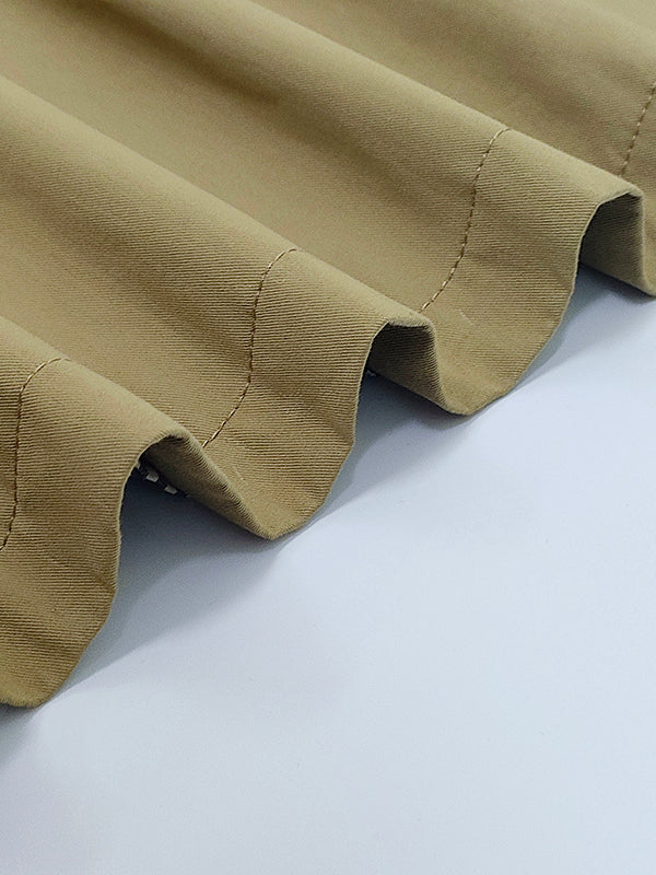 Long Sleeves Buttoned Contrast Color Pockets Lapel Jackets Outerwear With Shawl