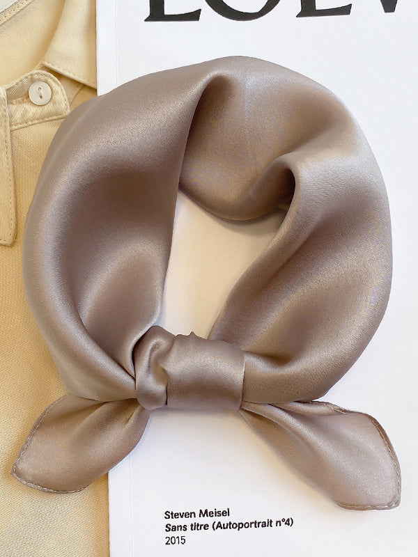 Châle et écharpe décontractés de couleur unie