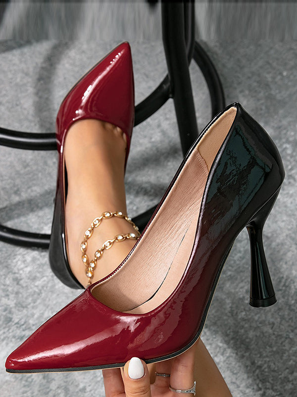 Gradient Pointed-Toe Pumps