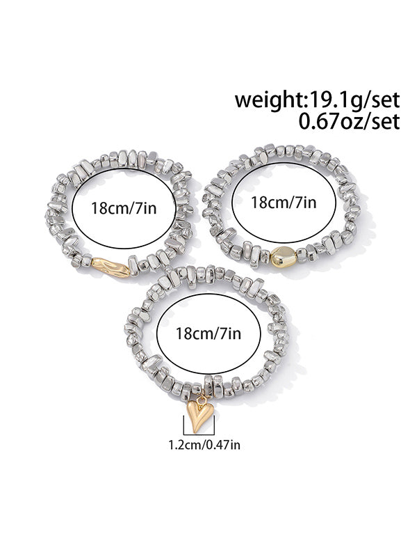 3 accessoires pour bracelets géométriques